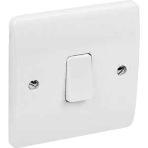 AB&T Plain White 1-Gang Switch