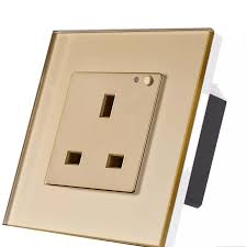 Fancy Gold 15 Amps Socket