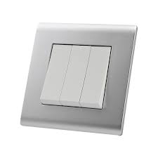 Fancy Silver 3-Gang Switch