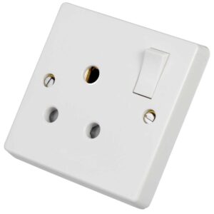 Plain White 15 Amps Socket